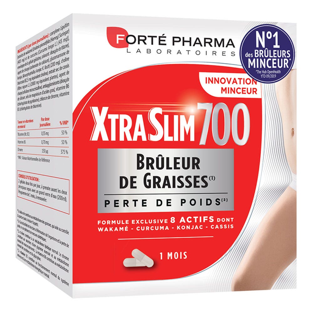 Forté Pharma XtraSlim Quemador de grasas Pérdida de peso 8 activos 120 comprimidos