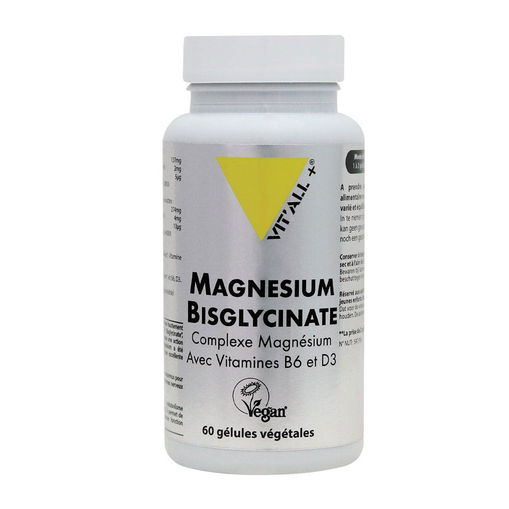 Vit'All+ Magnesium Bisglycinate 60 cápsulas
