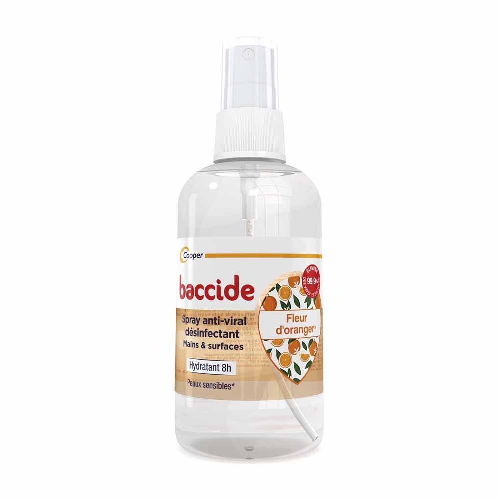 Baccide Spray desinfectante antivírico Manos y superficies Flor Naranjo 100 ml