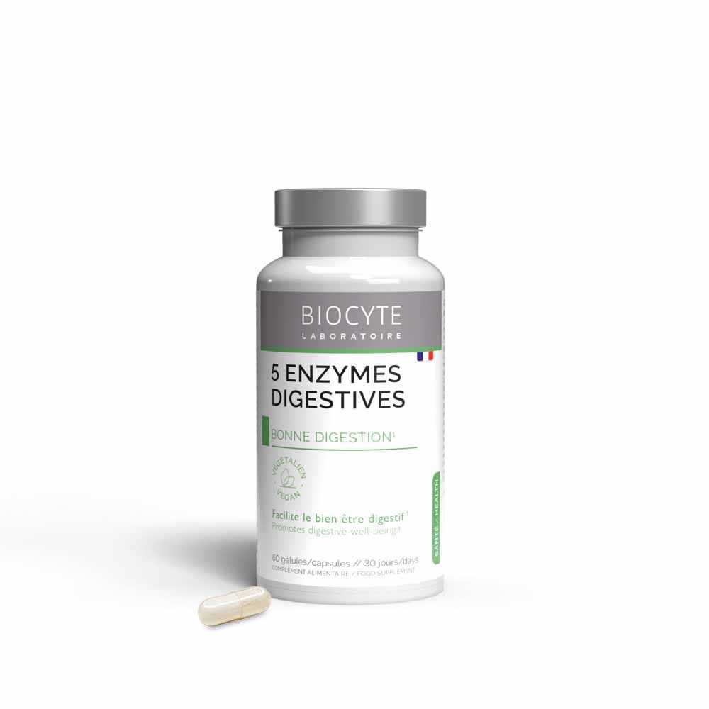 Biocyte Salud 5 enzimas digestivas 60 cápsulas
