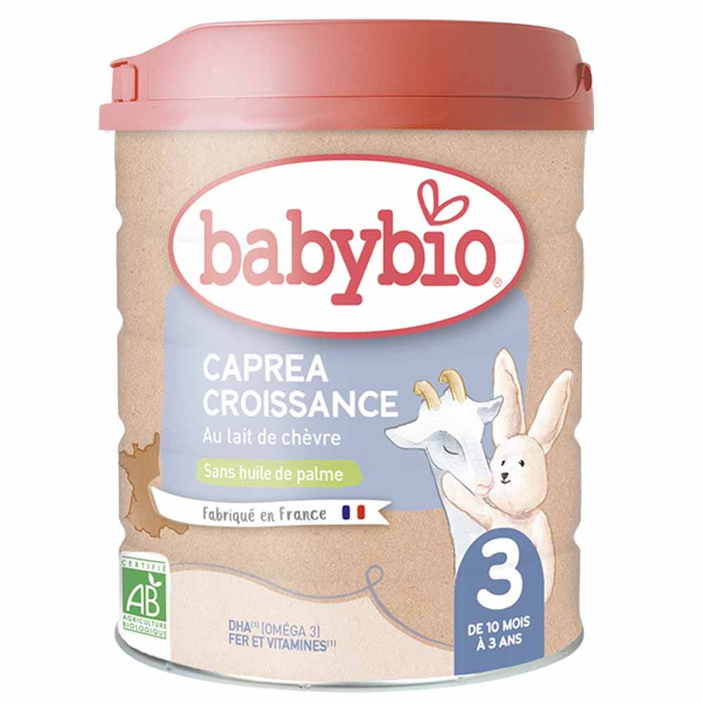 Babybio Leches Infantiles Caprea 3 crecimiento en polvo leche de cabra bio de 10 meses a 3 años 800 g
