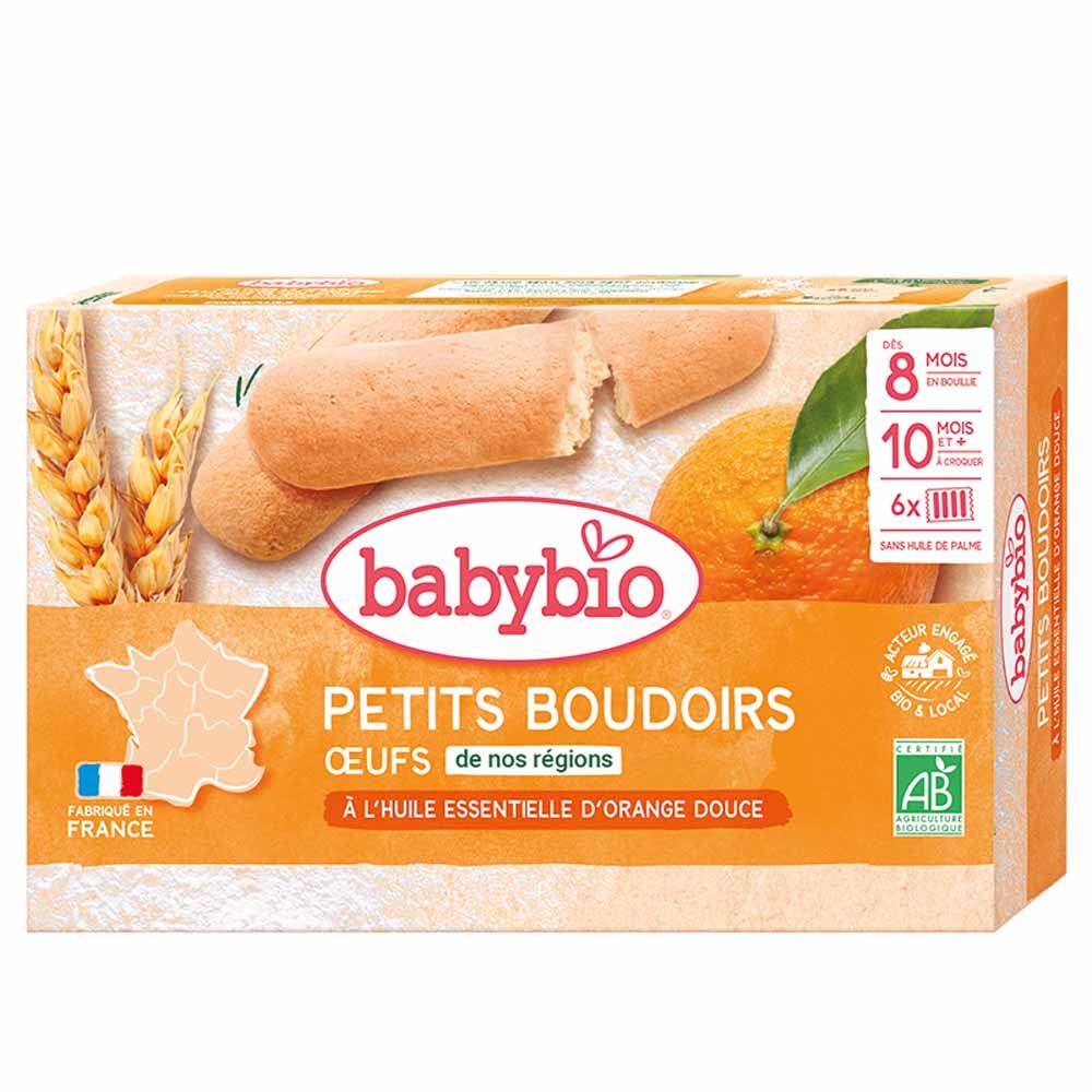 Babybio Galletas con aceite esencial de naranja dulce bio 120g