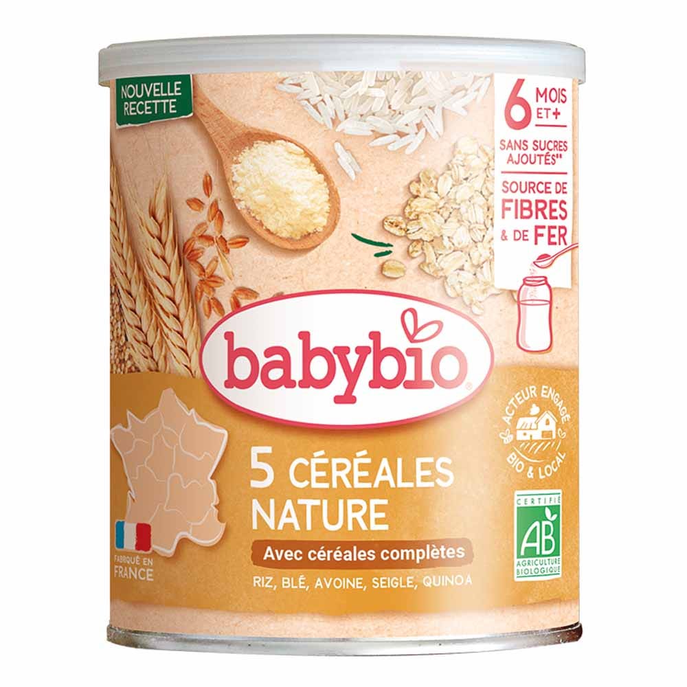 Babybio Cereales naturales Nature&amp;Bio 6 meses o más 220g