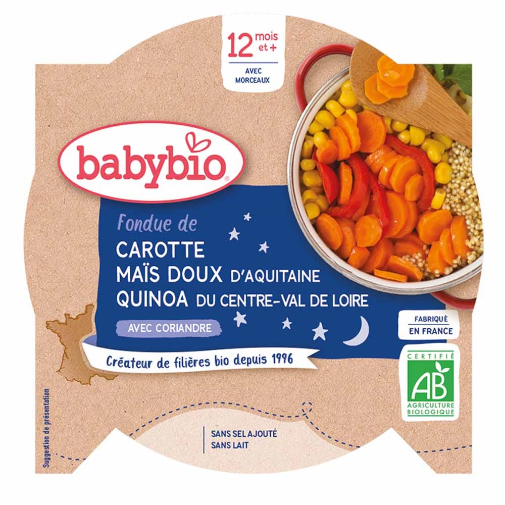 Babybio Plato Buenas Noches A Partir De 12 Meses 230g