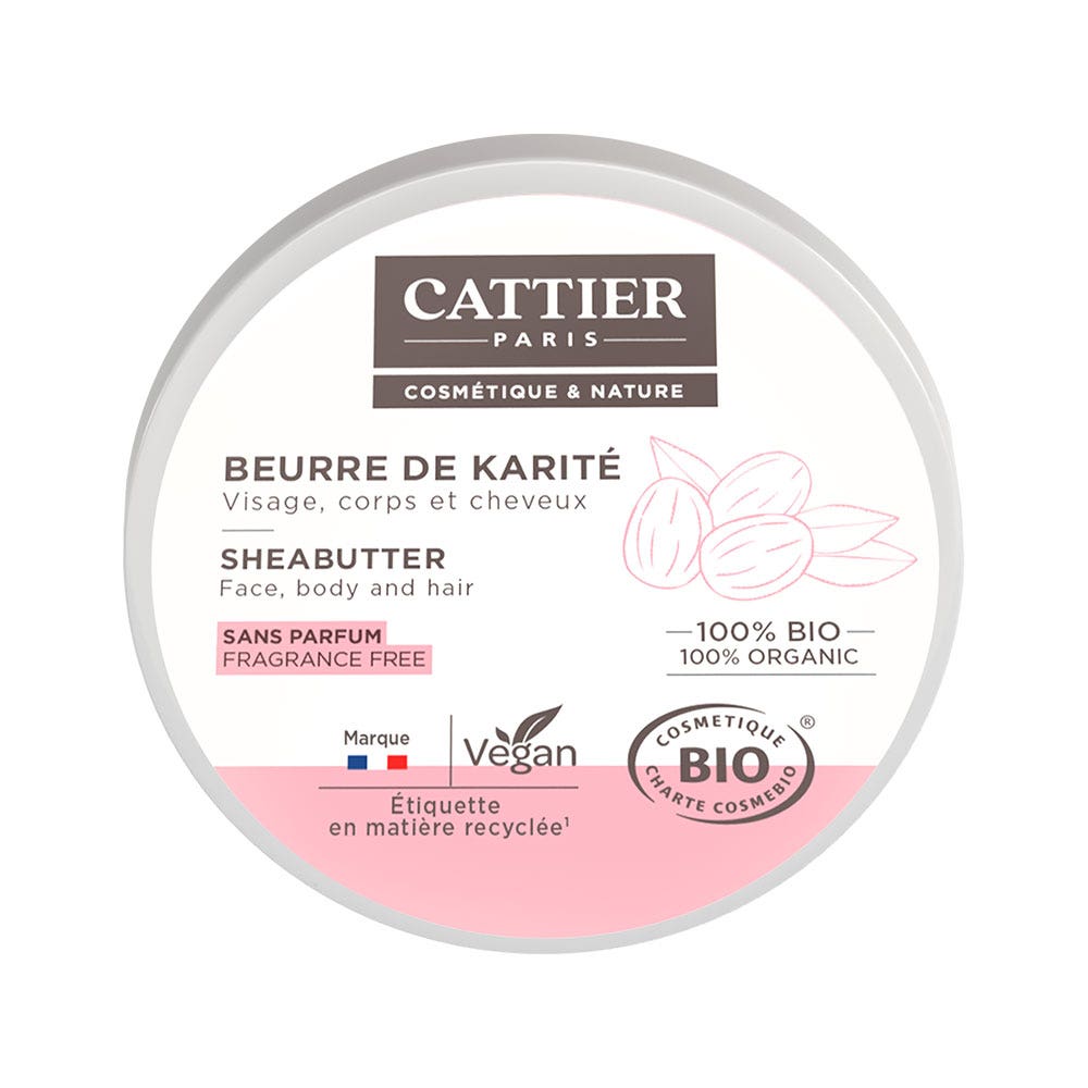 Cattier Manteca De Karite Cuerpo Y Cabello 100% Bio 100g