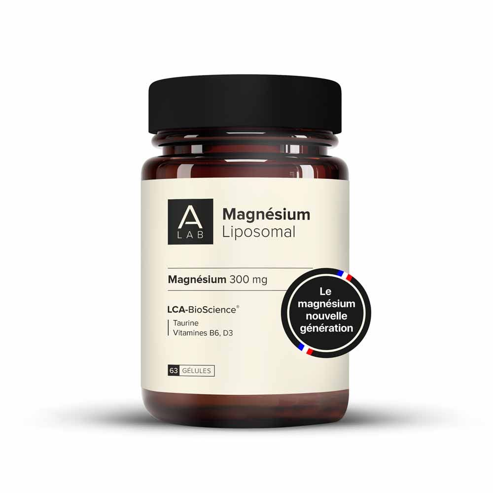 A-LAB Magnesio liposomal 300 mg Estrés Fatiga Trastornos del sueño 63 cápsulas