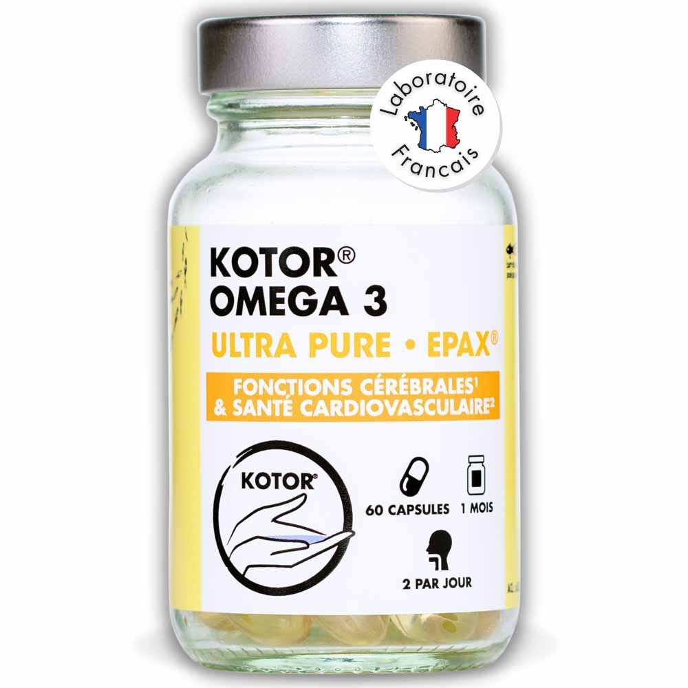 Kotor Pharma Omegas 3 Epax Función cerebral y salud cardiovascular 60 cápsulas