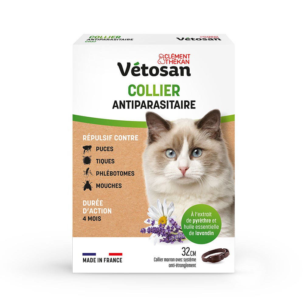 Clement-Thekan Vétosan Collar Antiparásitos Gato 1 unidad