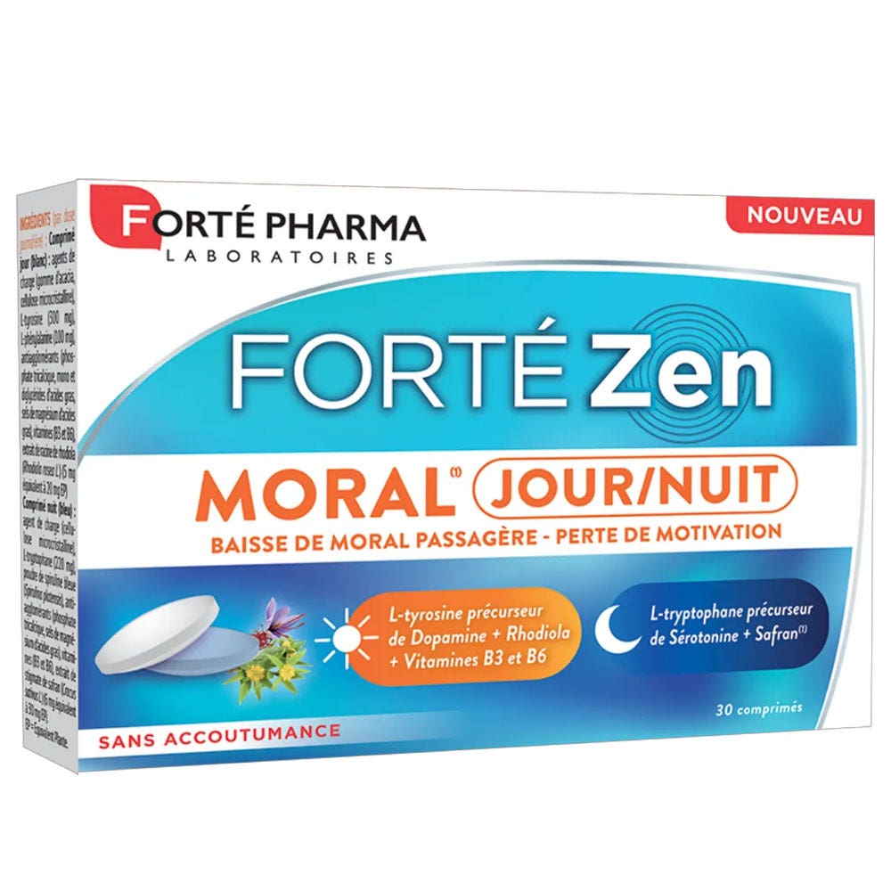 Forté Pharma Forté Zen Moral día/noche rodiola azafrán 30 comprimidos