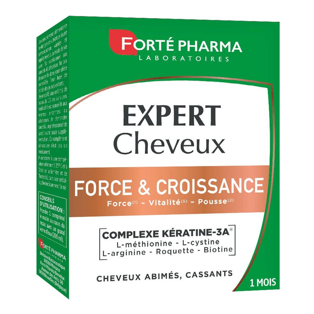 Forté Pharma Expert Capilar Fuerza y Crecimiento Keratina Vitalidad 30 comprimidos