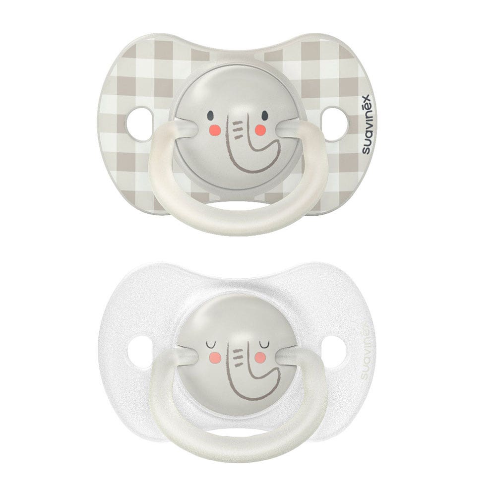 Suavinex SxPro Chupete Fisiológico de Silicona Noche y Día 0-6 Meses 0 à 6 Mois x2
