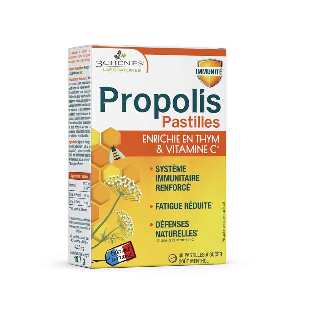 3 Chênes Propolis Pastillas Suavizantes x40