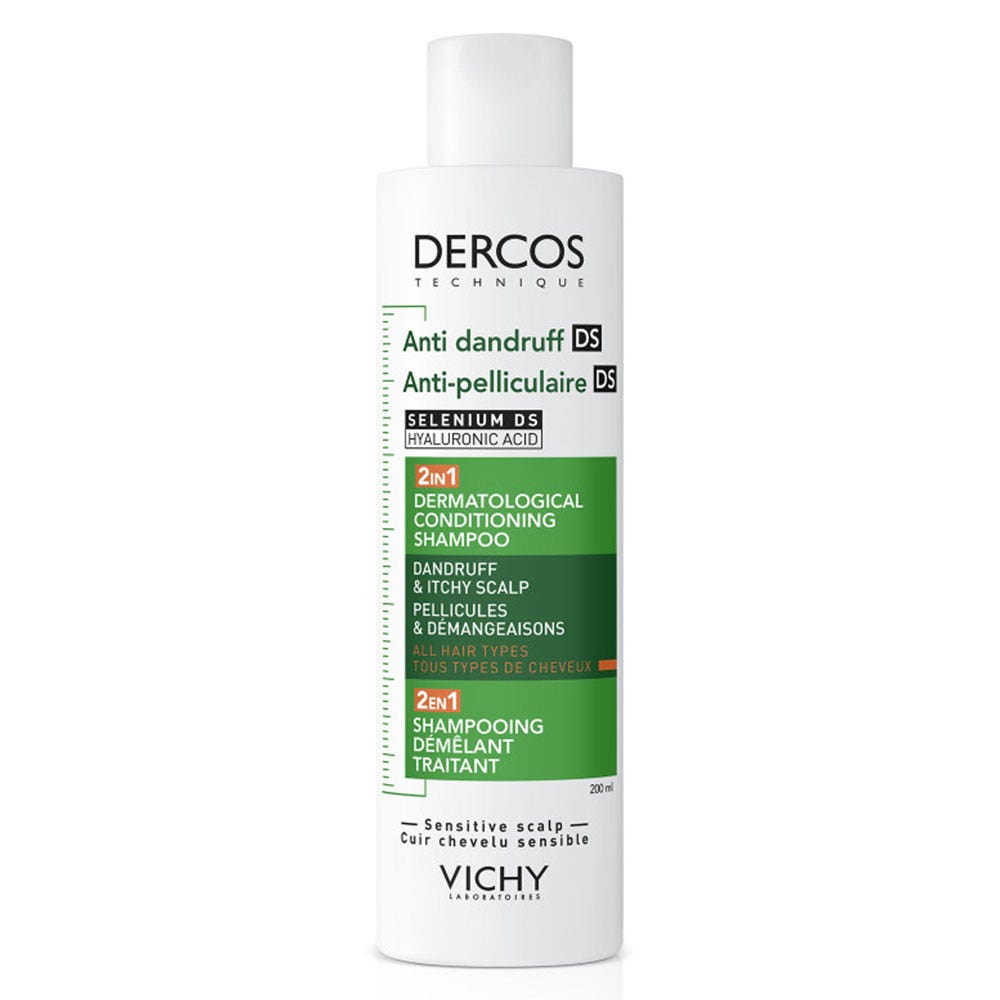 Vichy Dercos Champú desenredante anticaspa 200 ml