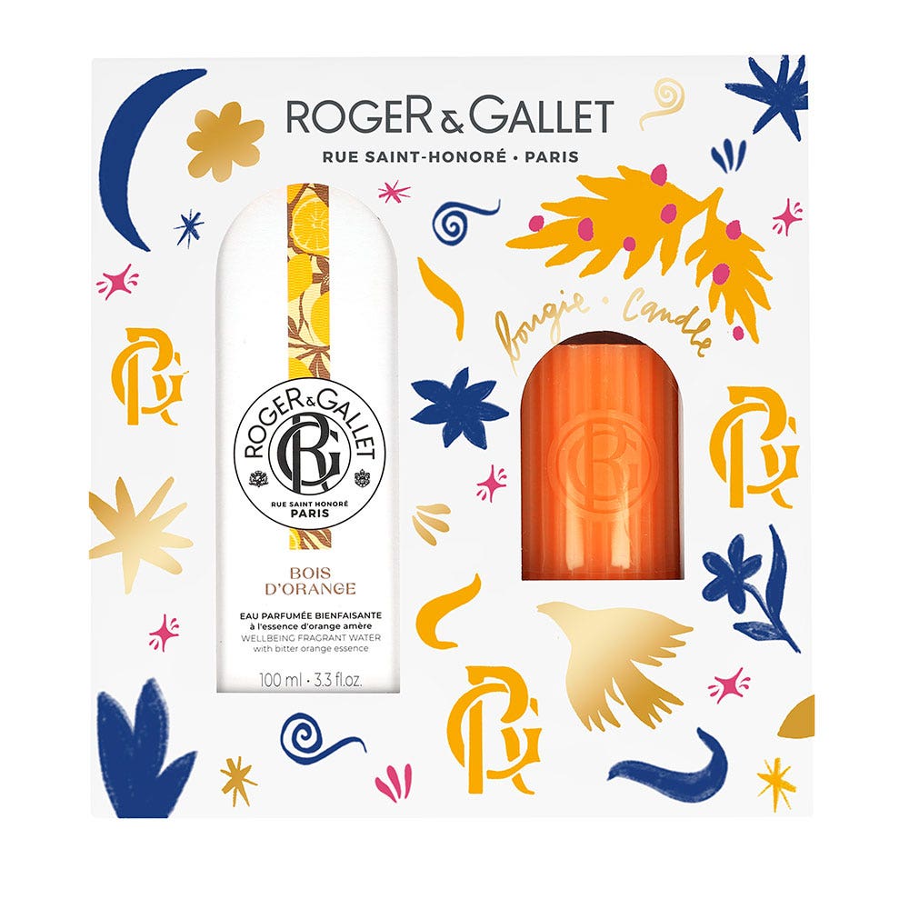 Roger & Gallet Bois D'Orange Eau Bienfaisante 100ml + Set de Regalo Vela Perfumada