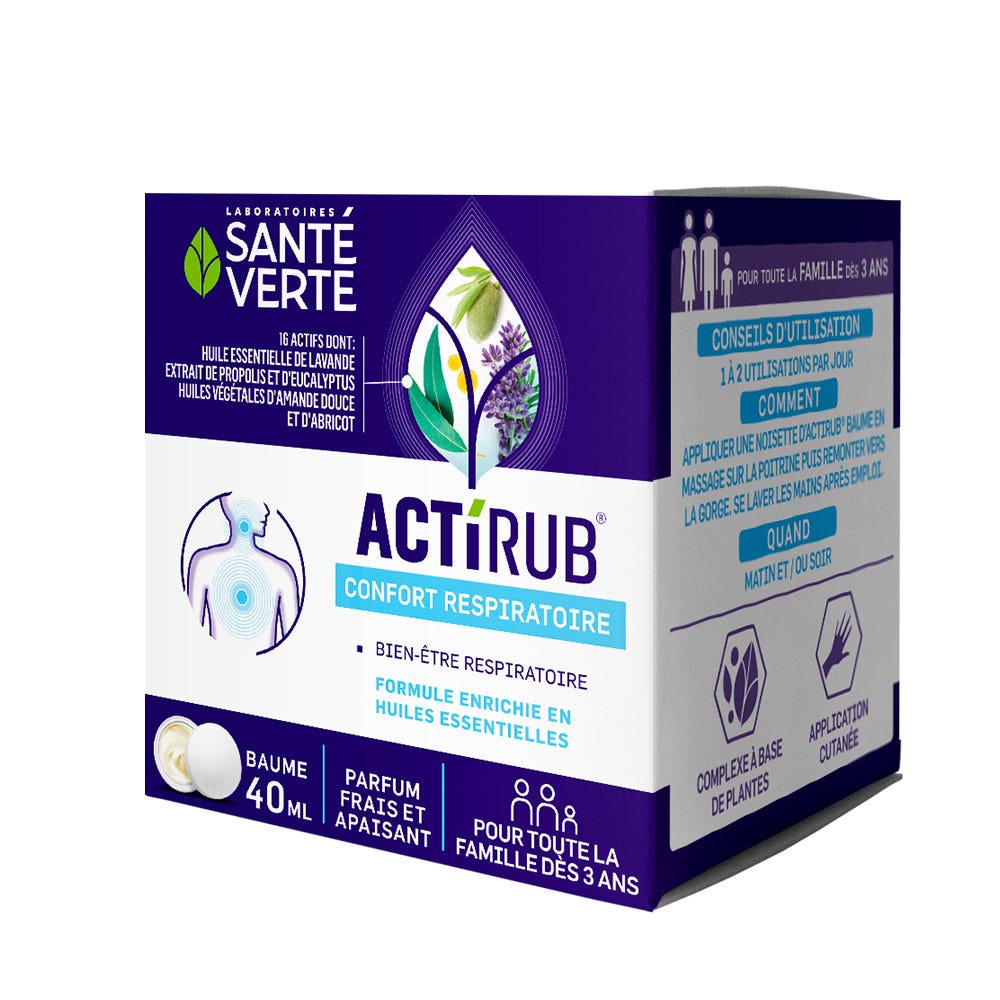Sante Verte ActiRub Bálsamo pectoral infantil a partir de 3 años 40 ml
