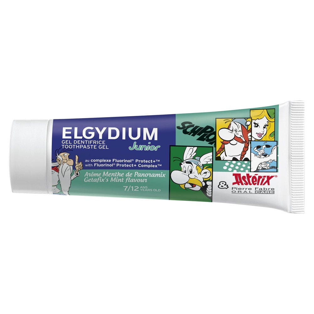 Elgydium Junior Astérix Sabor Menta 7/12 años 50 ml