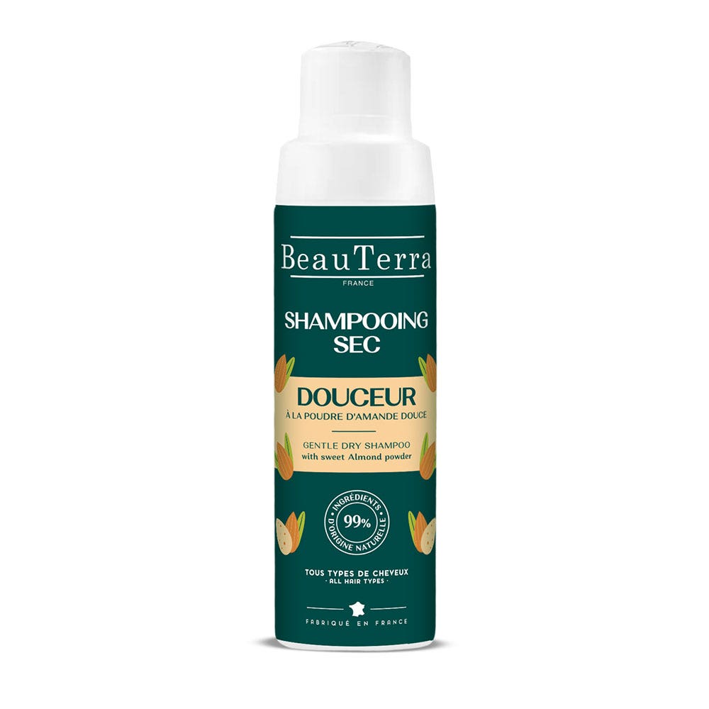 Beauterra Champú Seco Suavidad con Almendra Dulce en Polvo Todo tipo de cabello 50g