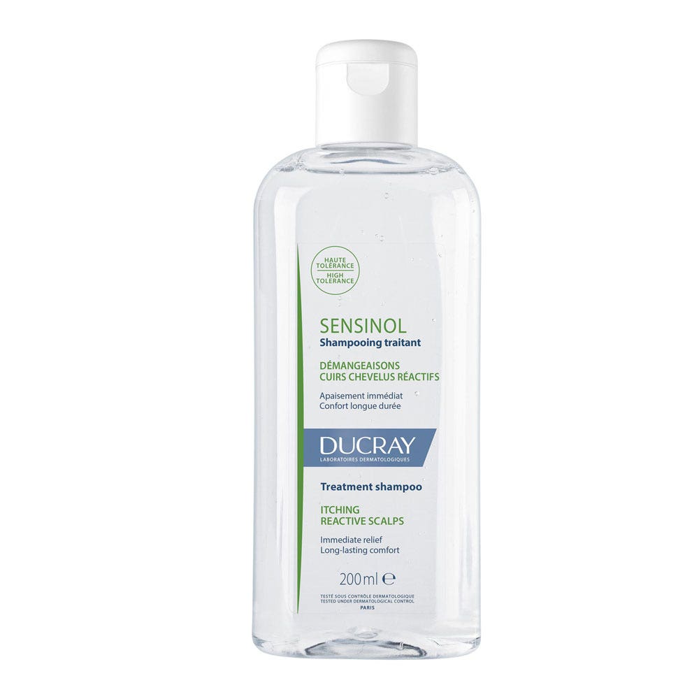 Ducray Sensinol Champú tratante de picores para el cuero cabelludo reactivo 200 ml