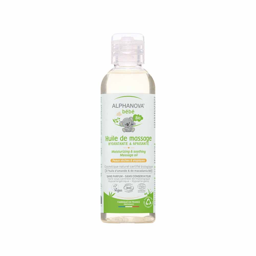 Alphanova Bebé Bebe Aceite De Masaje 100% Natural 100ml