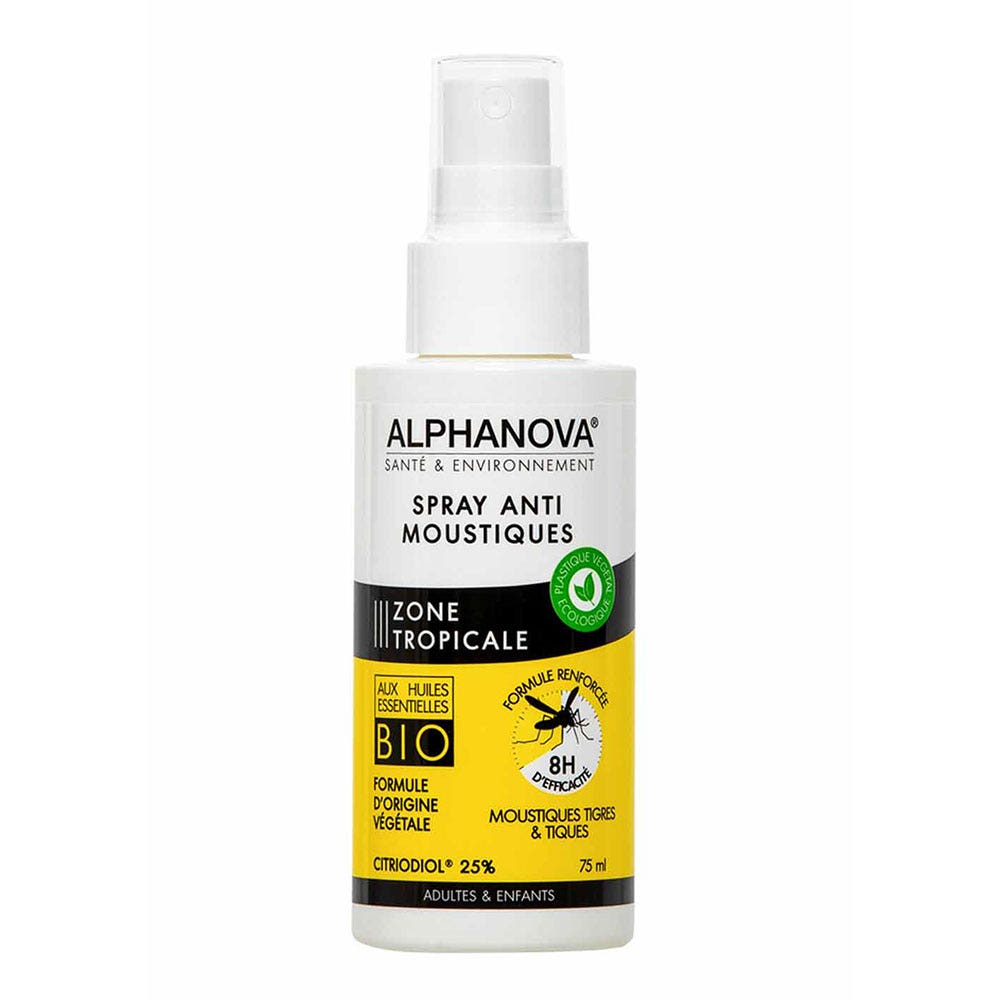 Alphanova Santé Spray antimosquitos Zona tropical 75 ml
