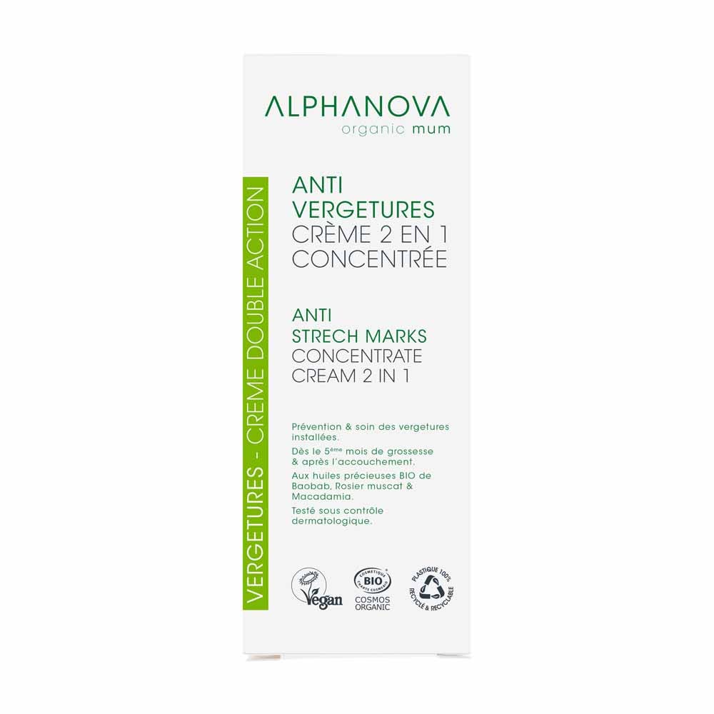 Alphanova Organic Mum Antiestrias Doble Accion Bio 150ml