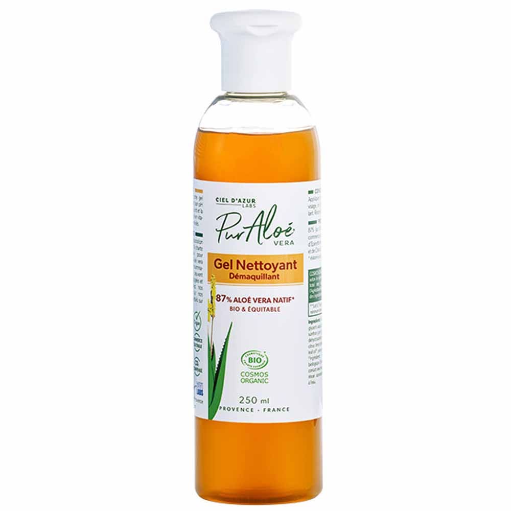 Pur Aloé Gel Limpiador Desmaquillante Con Aloe Vera 78% Bio 250ml