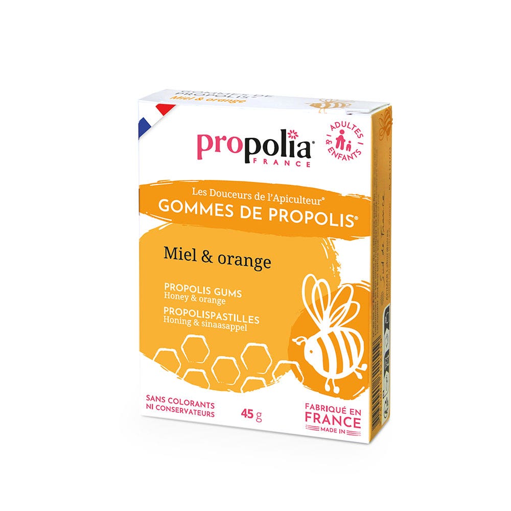 Propolia Gomas de miel y Propolis de naranjo 45g
