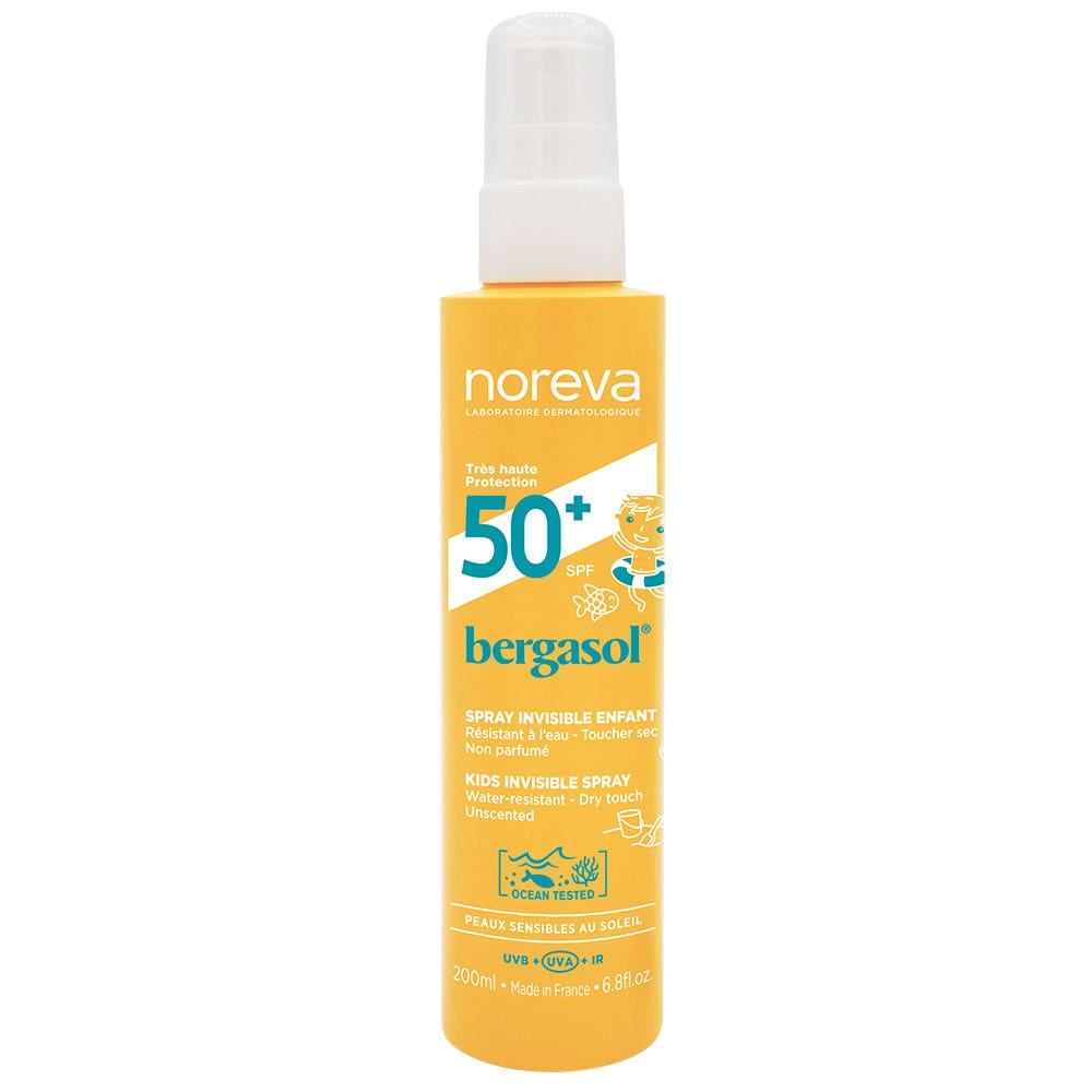 Noreva Bergasol Spray invisible SPF50+ para niños 200 ml