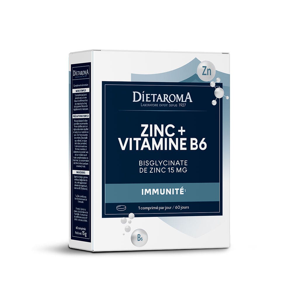 Dietaroma Dieta Zinc Vitaminas B6 60 comprimidos