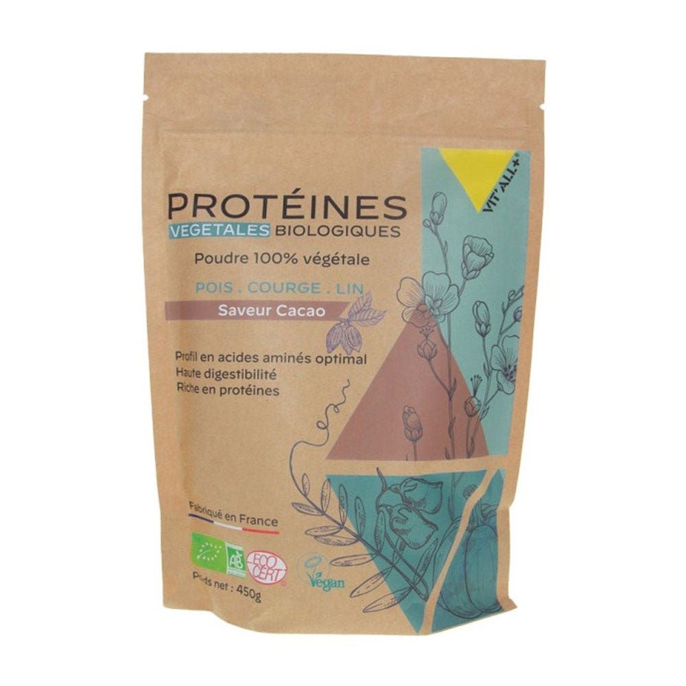 Vit'All+ Proteínas vegetales ecológicas 450g