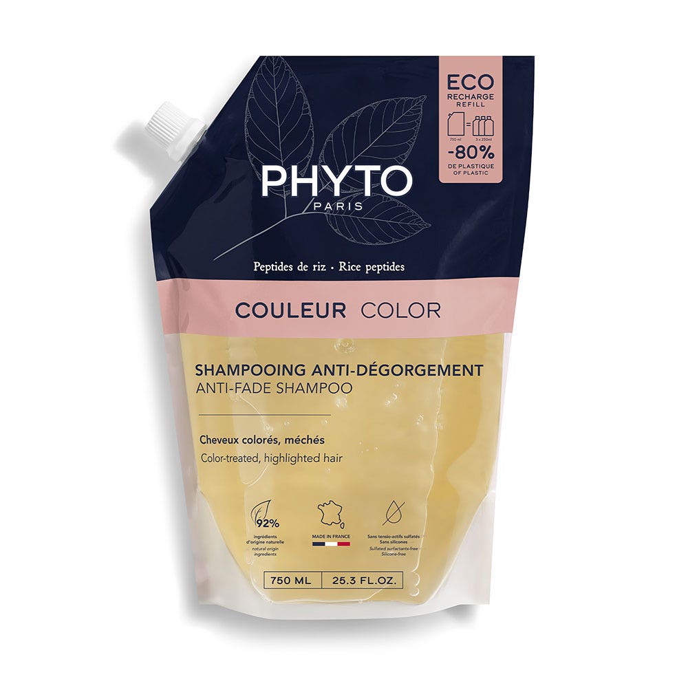Phyto Paris Recambio de champú antimanchas Cabello teñido y con mechas 750 ml