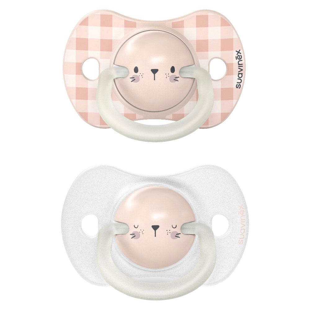 Suavinex SxPro Chupete Anatómico Reversible Night &amp; Day De 4 a 18 meses x2