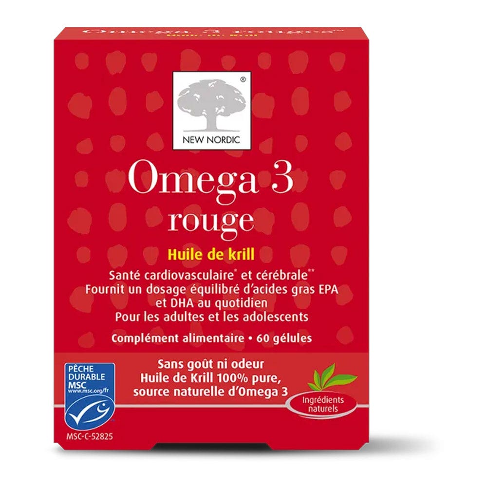 New Nordic Omegas 3 Rojo 60 cápsulas