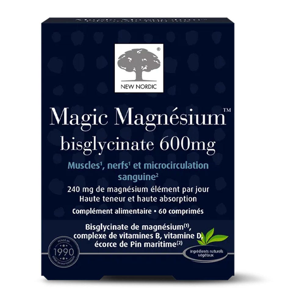 New Nordic Magic magnesio bisglicinato 60 comprimidos