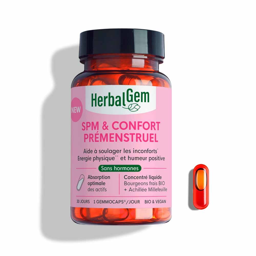 Herbalgem Gemmocaps SPM y confort premenstrual 30 cápsulas