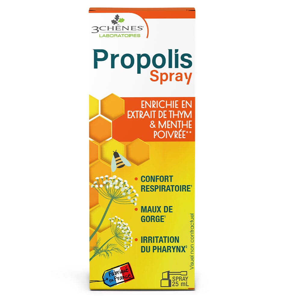 3 Chênes Propóleo spray para garganta 25ml