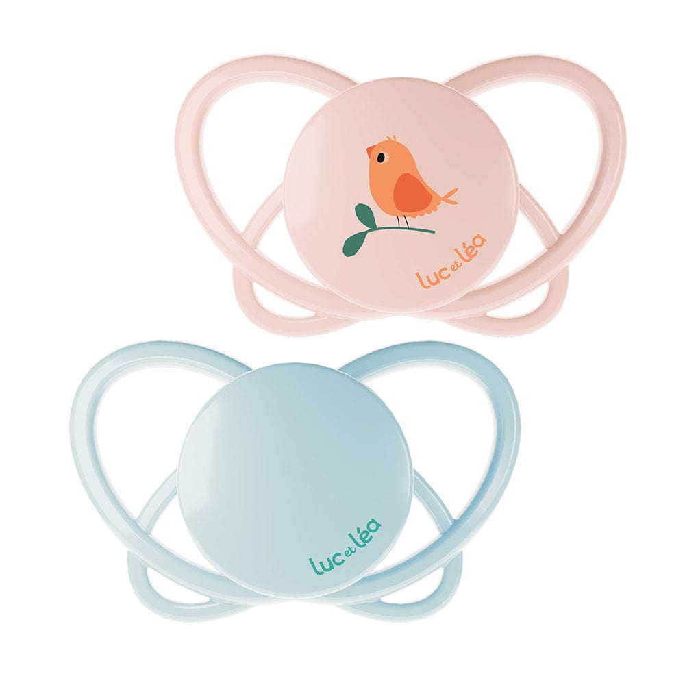 Luc Et Lea Sucettes Physiologiques Silicones sans anneaux 6-18 mois x2
