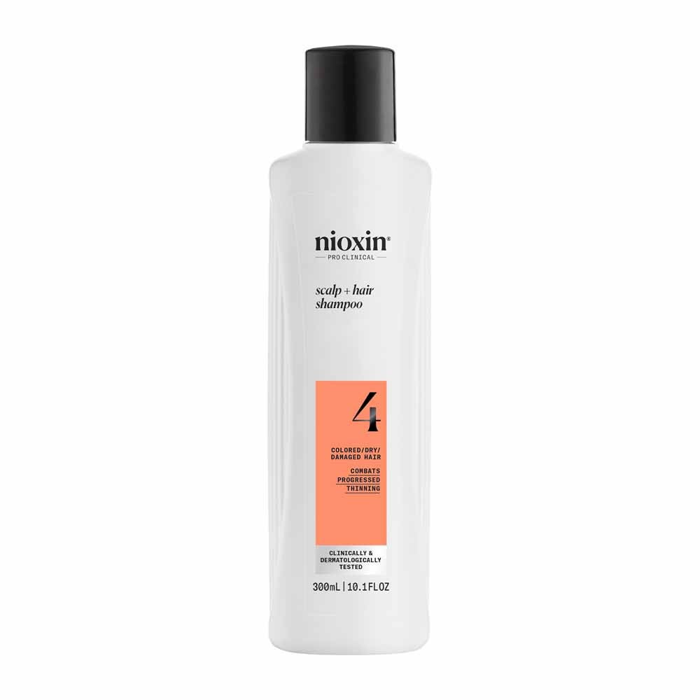 Nioxin Champú System 4 para cabellos teñidos/secos/dañados y caída avanzada 300 ml