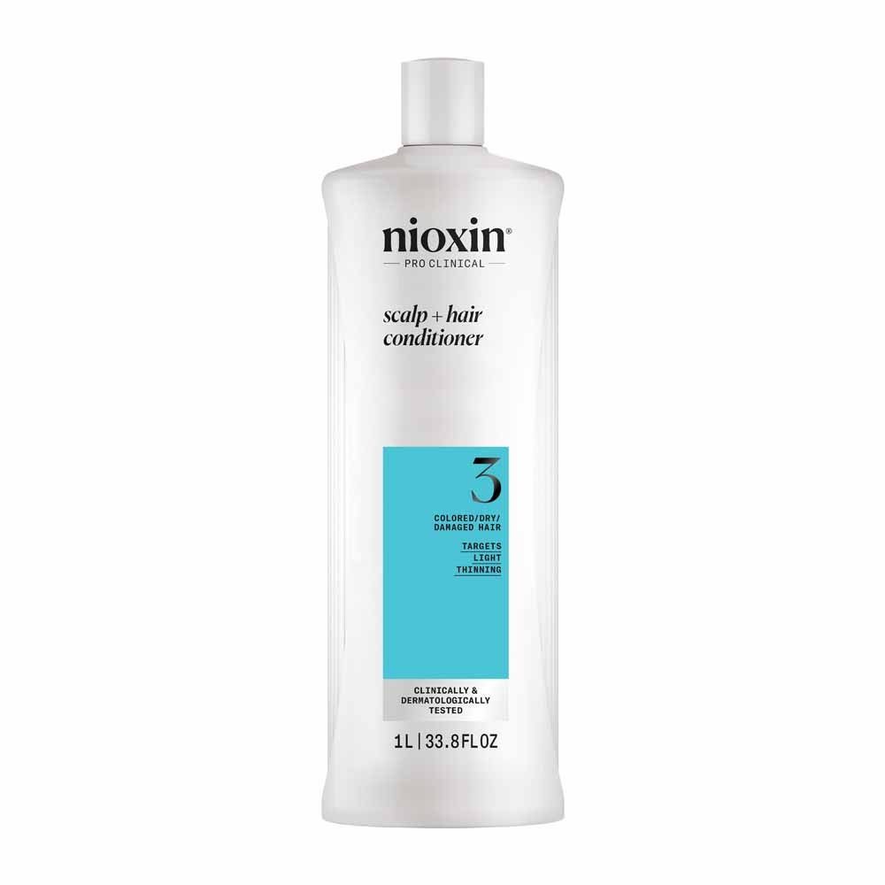 Nioxin System 3 Acondicionador para cabello teñido/seco/dañado y caída moderada 1L