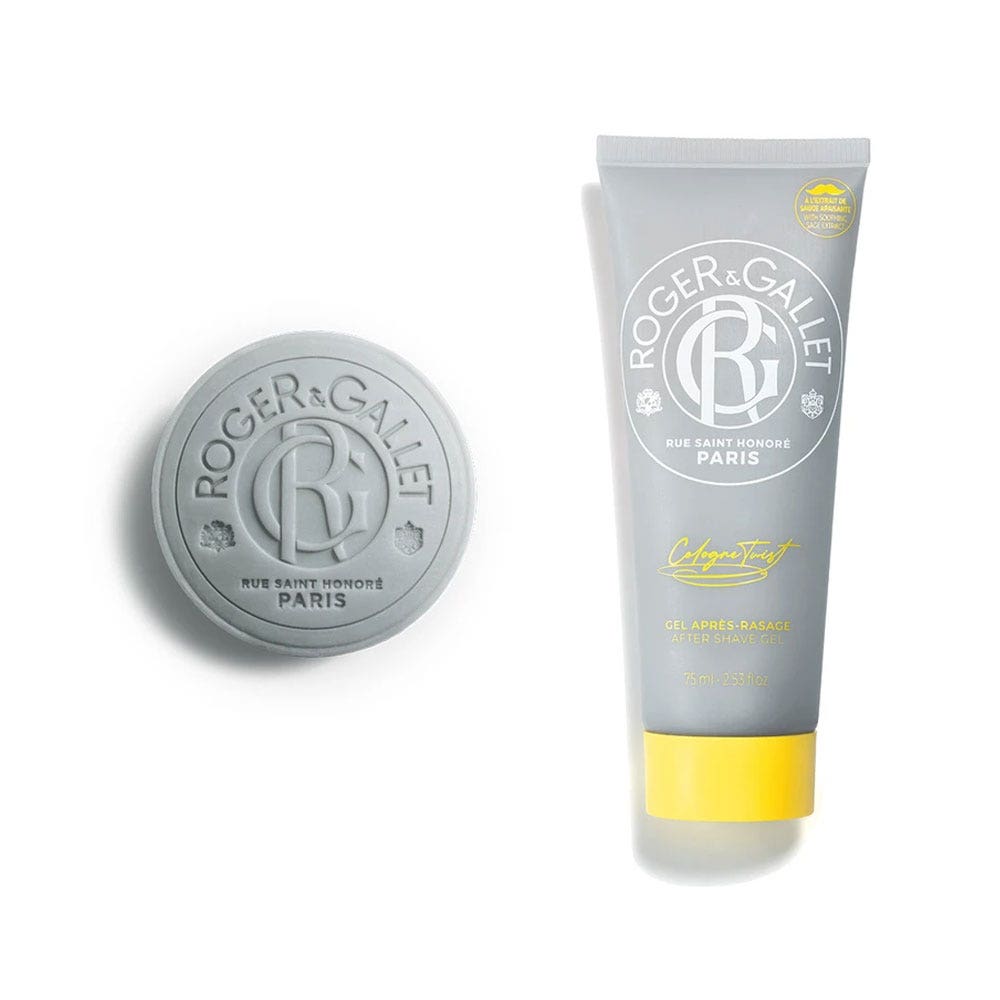 Roger & Gallet Cologne Twist Cofre de Afeitado 100g + Gel aftershave 75ml