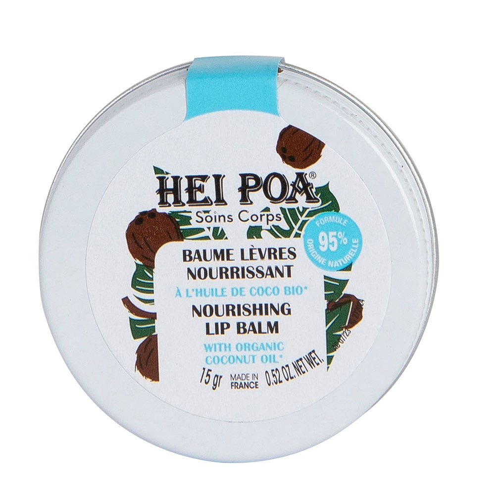 Hei Poa cuidado corporal Bálsamo labial nutritivo de coco 15g