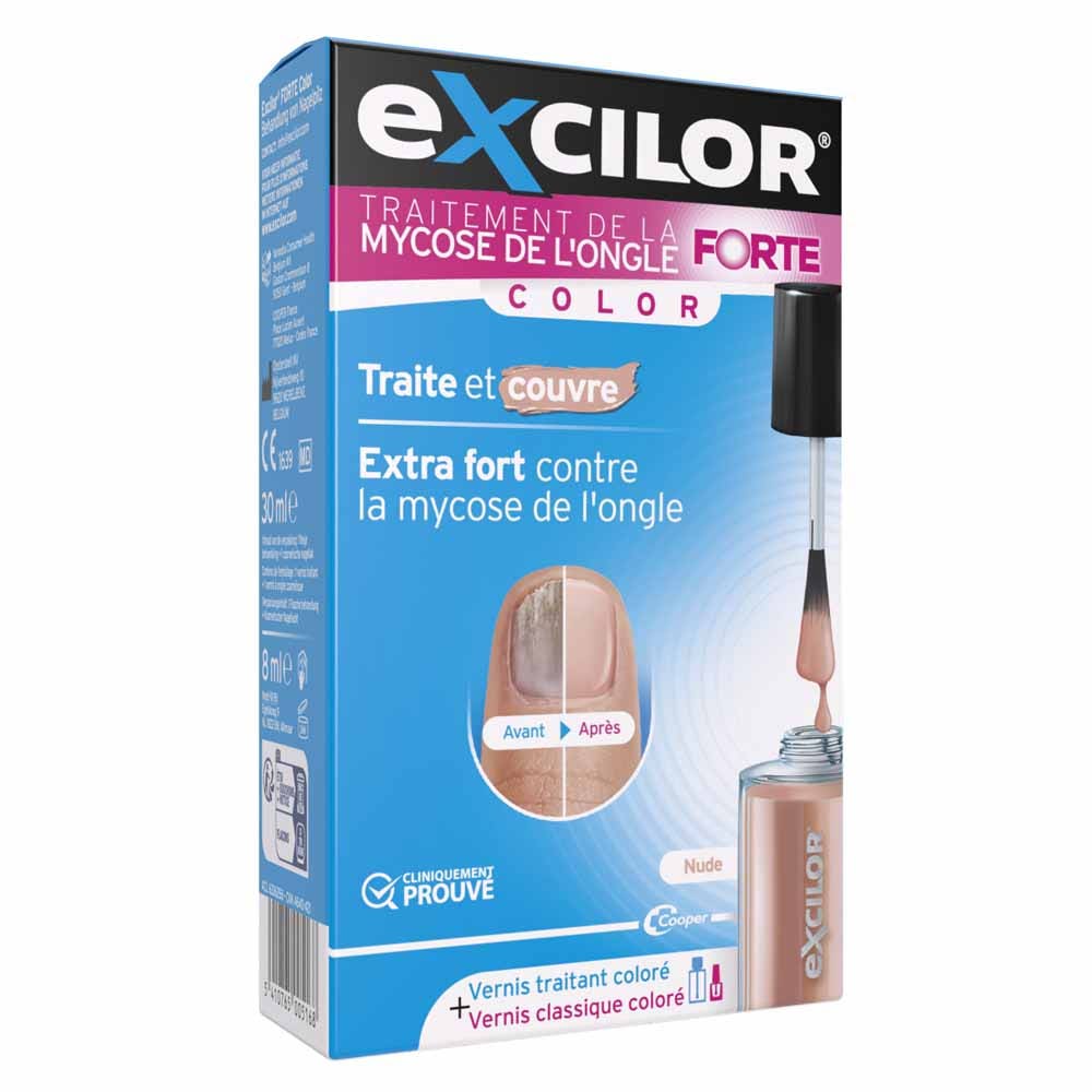 Excilor Tratamiento para hongos en las uñas Fuerte Color Nude 30 ml