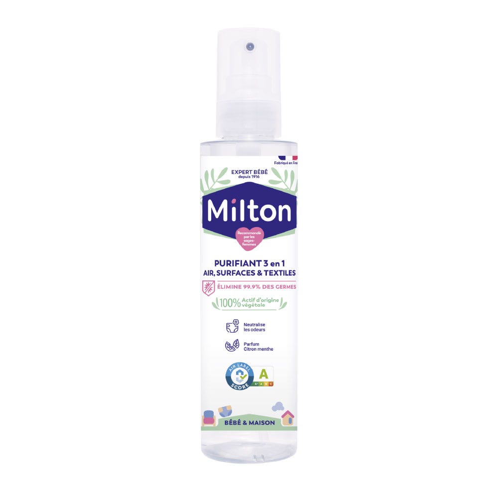 Milton Purificador 3en1 aire superficies y textiles bebé y hogar 200 ml