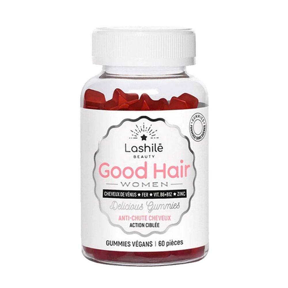 Lashilé Beauty Good Hair Women Anti-Chute cheveux Action ciblée 60 gummies