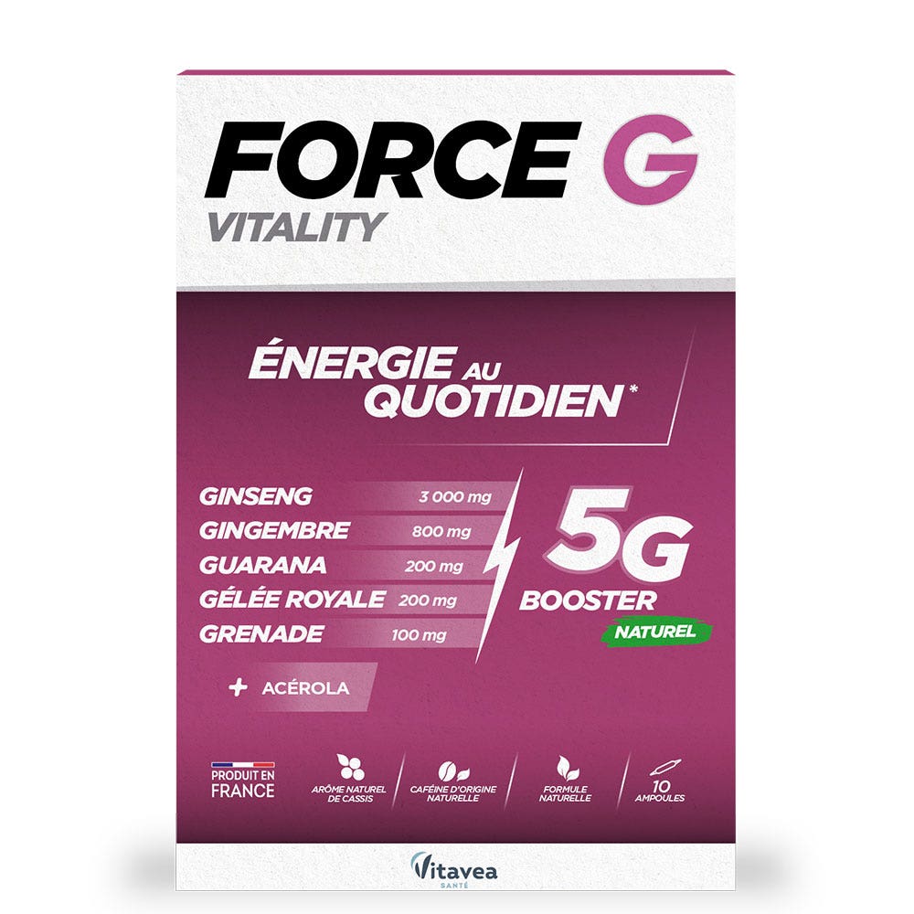 Vitavea Santé Force G Vitalidad Energía diaria 10 ampollas
