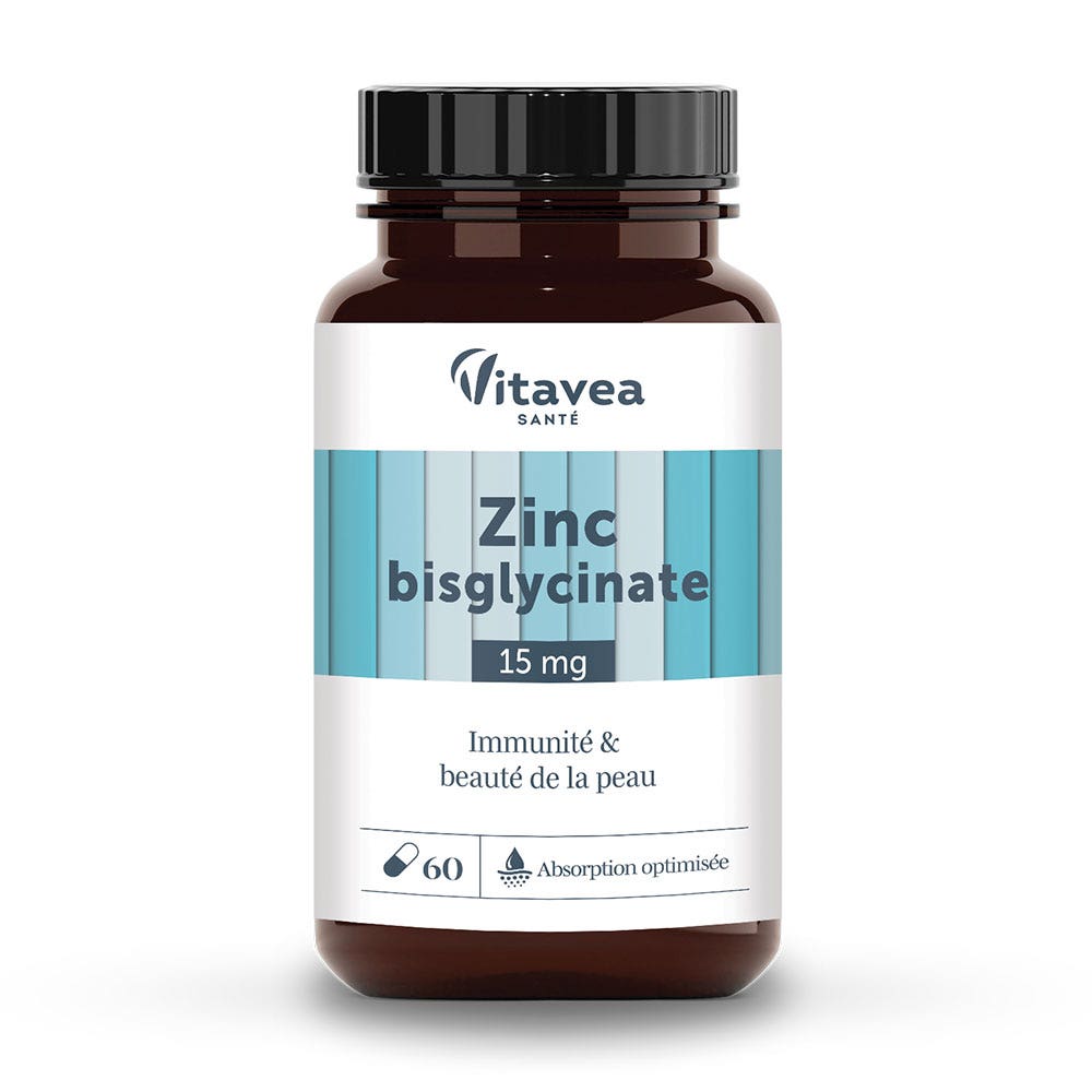 Vitavea Santé Nutri'sentiels Zinc Immunité et beauté de la peau 30 cápsulas