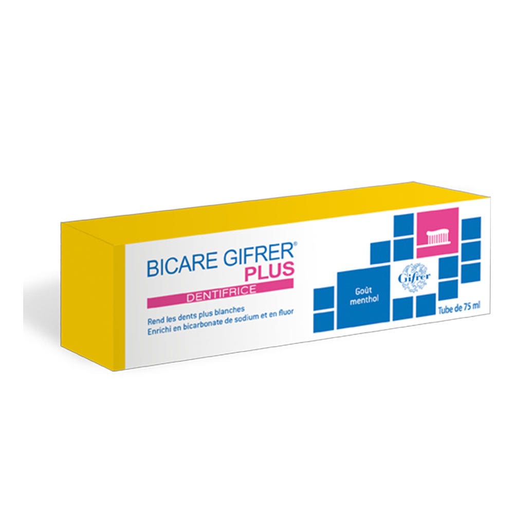Gifrer Bicare Plus Pasta dentífrica con bicarbonato Blanqueador 75 ml