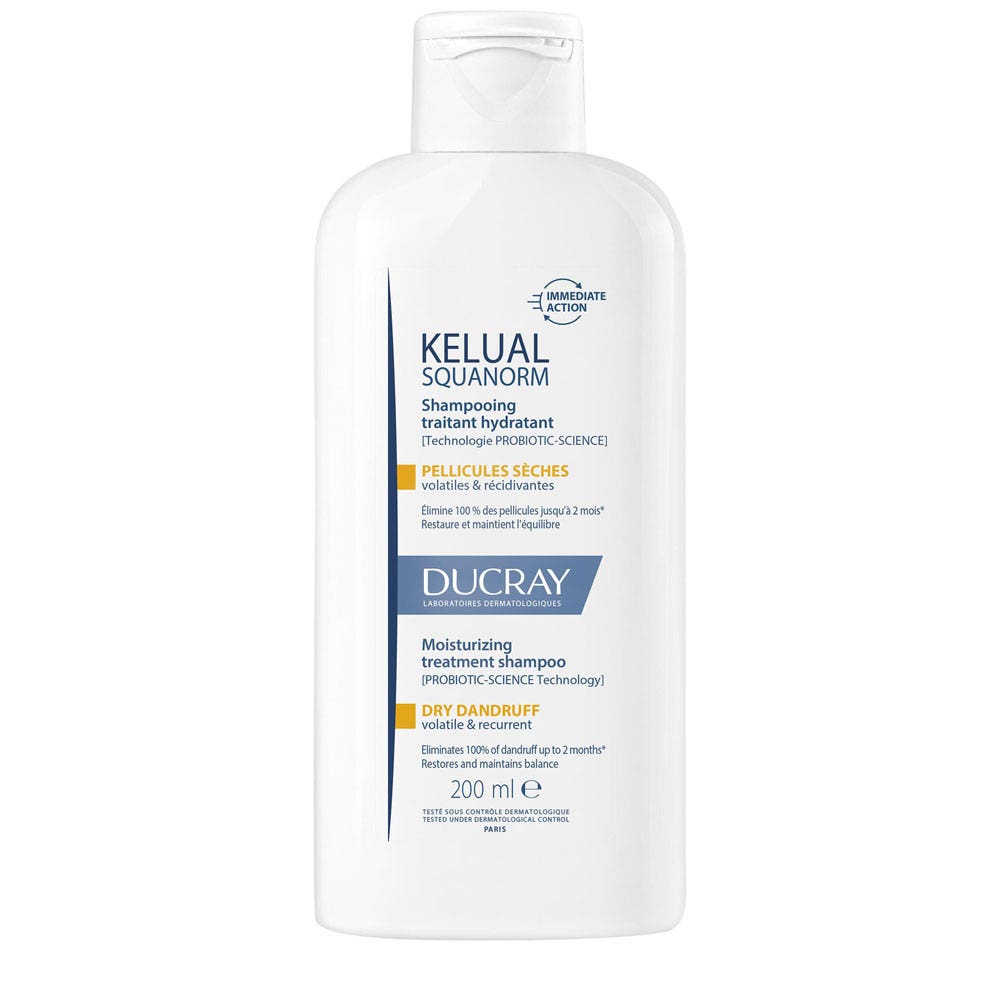 Ducray Kelual Squanorm Champú tratante hidratante caspa seca 200 ml