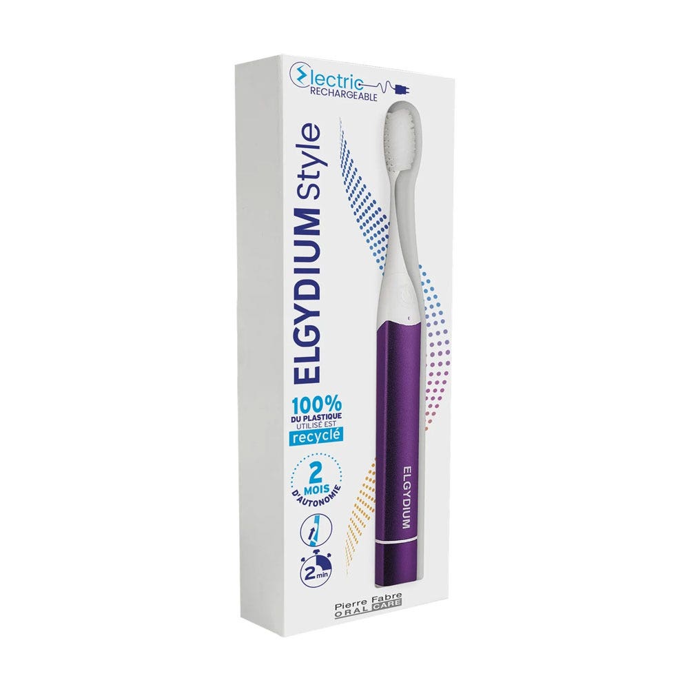 Elgydium Cepillo de dientes Style Eléctrico Uva Brillante