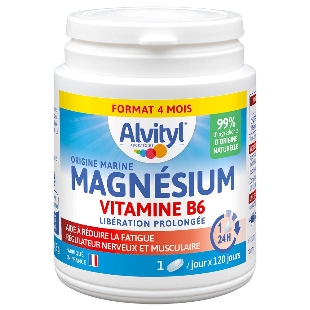 Alvityl Magnesio Vitamina B6 120 comprimidos